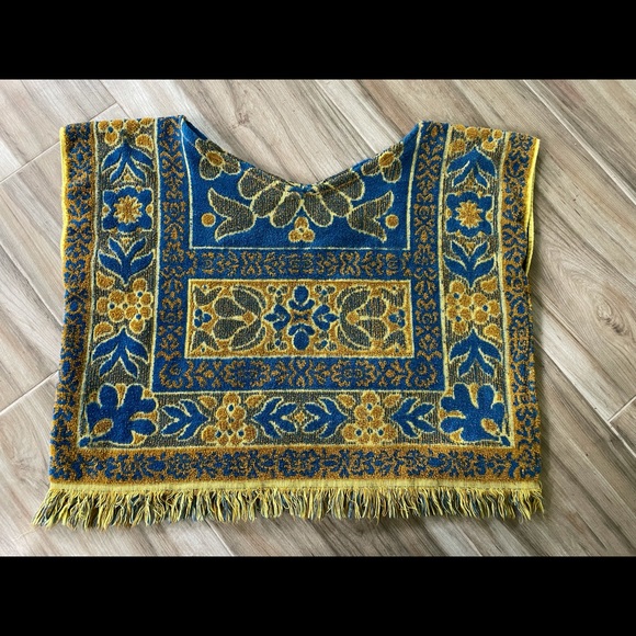 OOAK Upcycled Vintage towel top - Picture 1 of 1